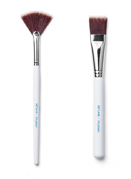 XE'LHA fan brush and flat brush